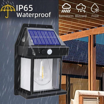 Solar Sensor Lamp Motion Activated Rechargeable ABS Plastic