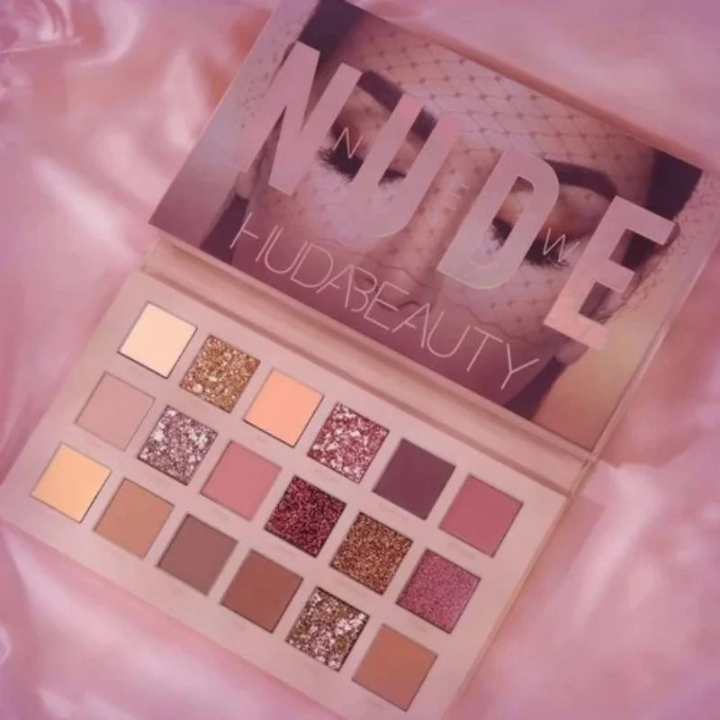 18 Colors Nude Eyeshadow Palette | Matte & Shimmer Pigmented Shades, Long-Lasting