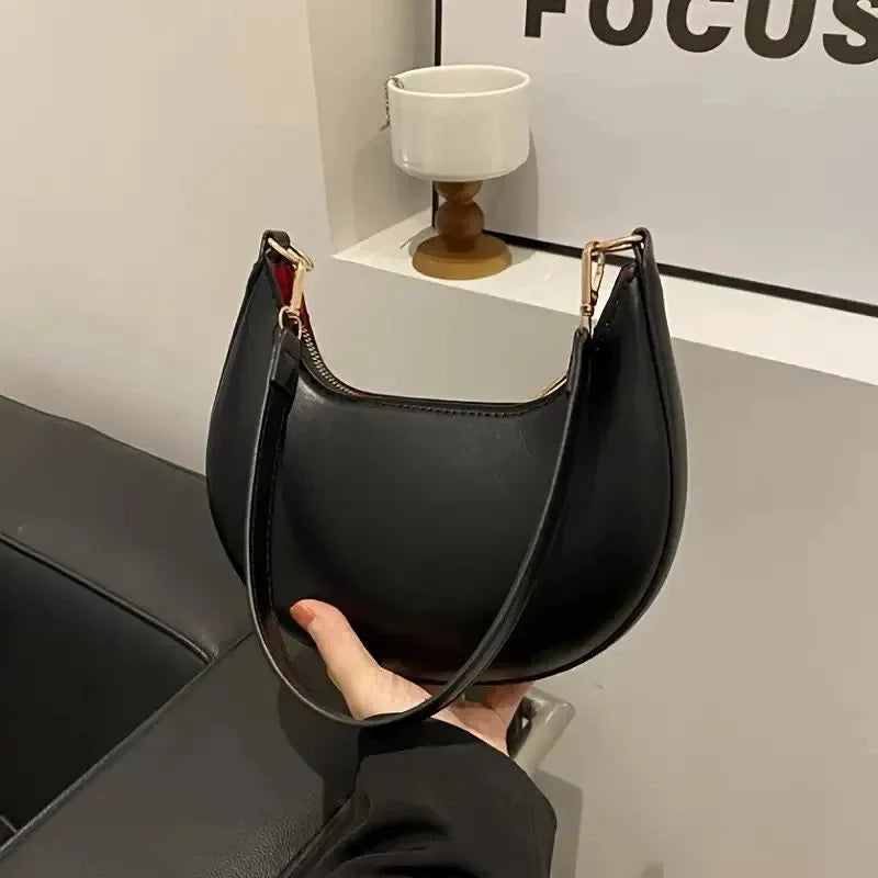 Black Luxury Fashion Hand Bag for Girls & Ladies | Stylish Shoulder & Crossbody Bag | Long Strap
