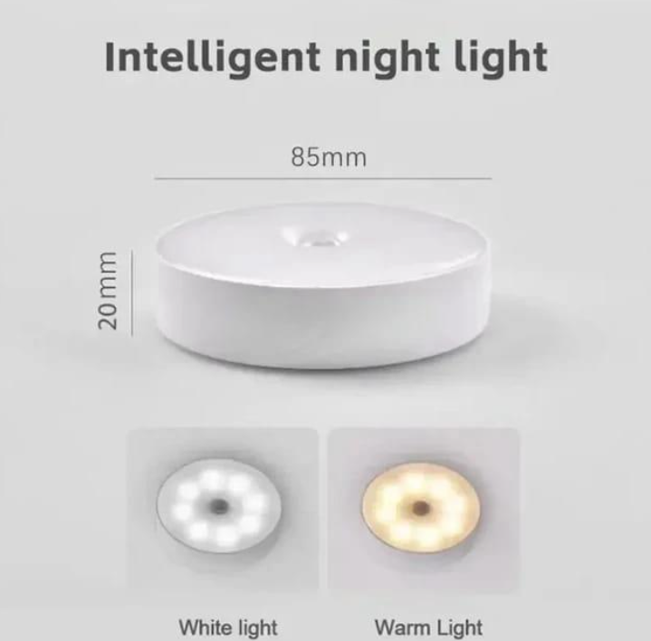Wireless Sensor Night Lamp White Plastic Multipurpose